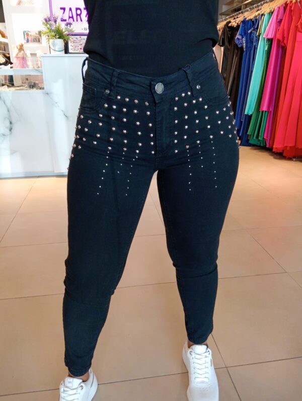 Jeans gabardina tachas. - Imagen 5