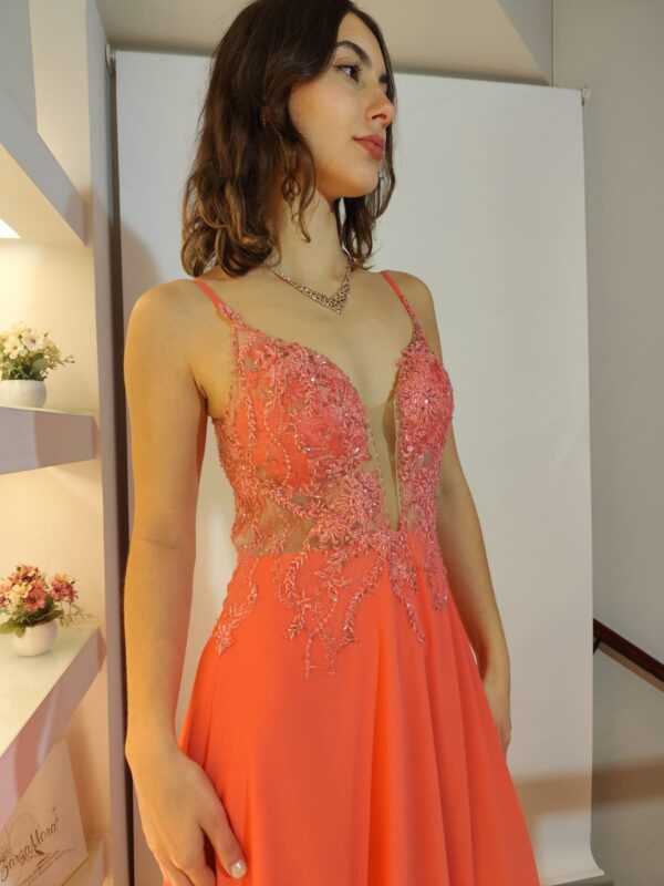 Vestido Coral. - Imagen 3